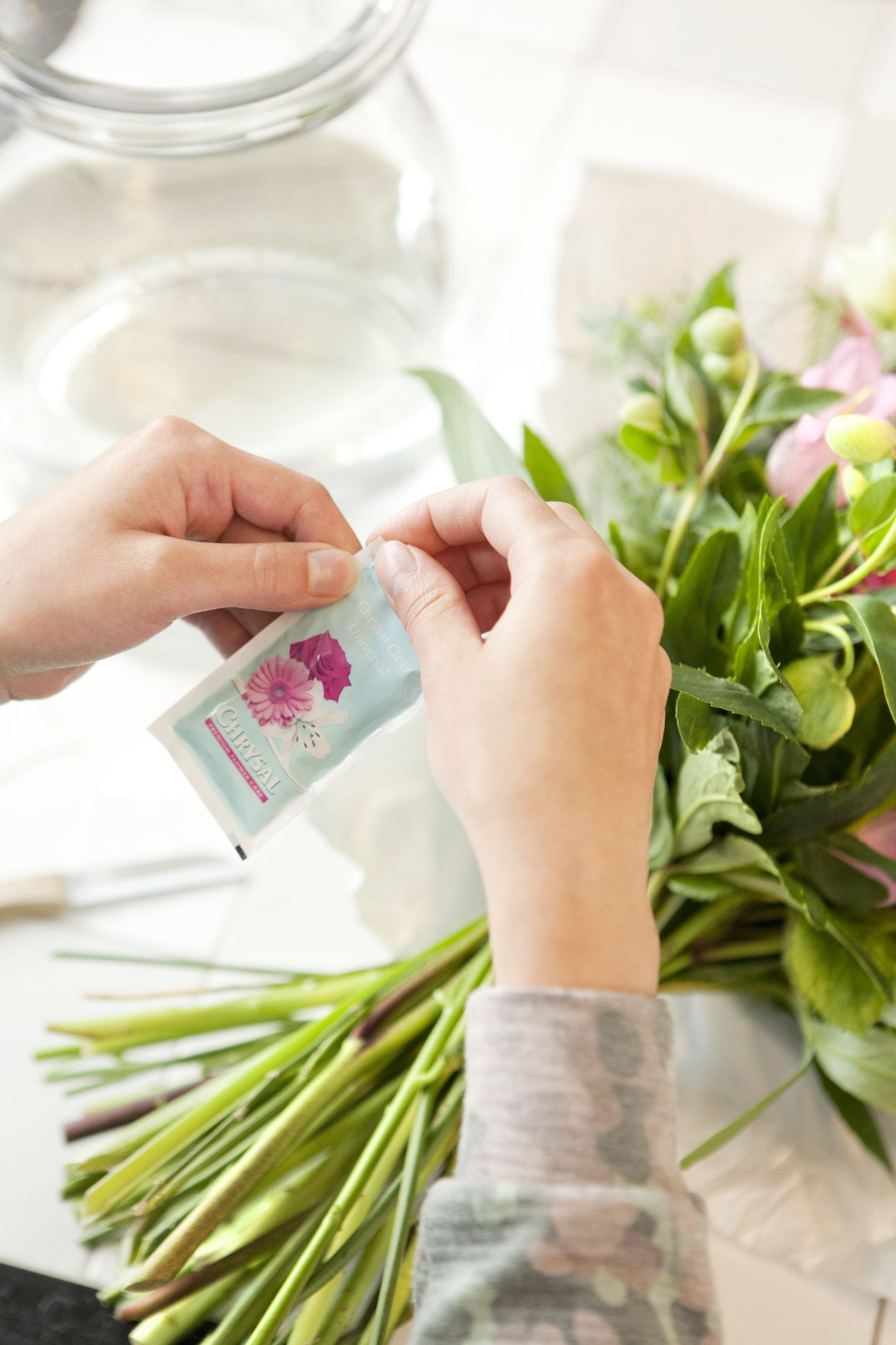 fotostyling chrysal plantenvoeding styling boeket sfeer