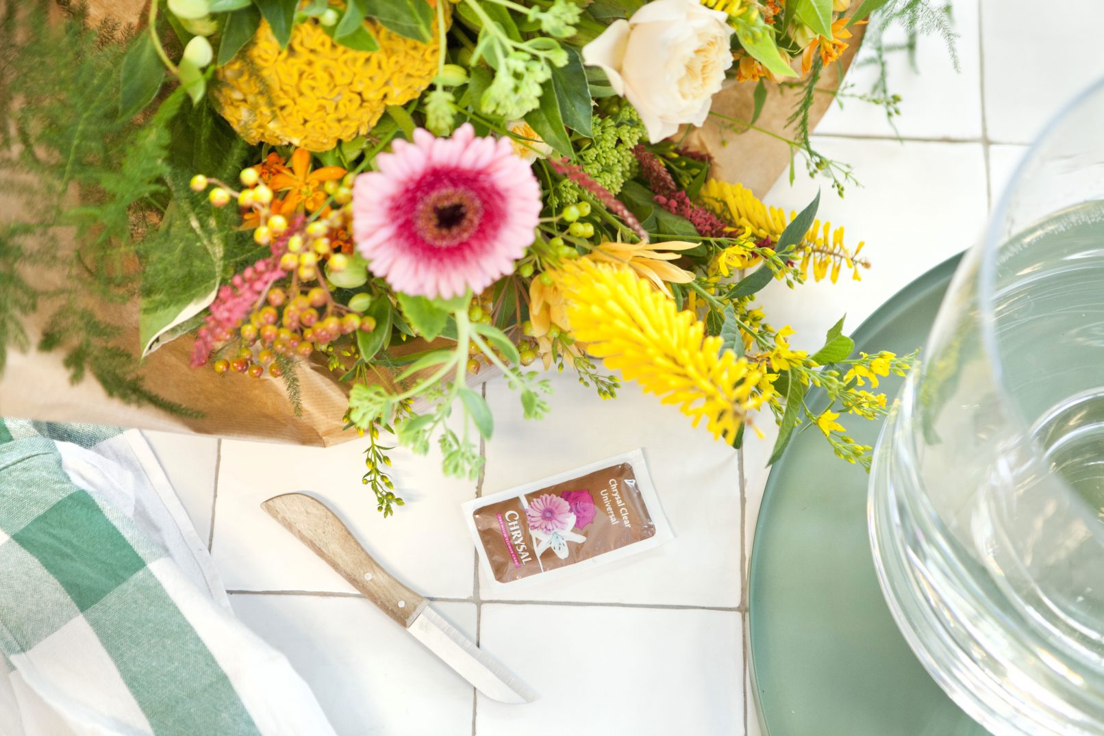 fotostyling chrysal plantenvoeding styling boeket