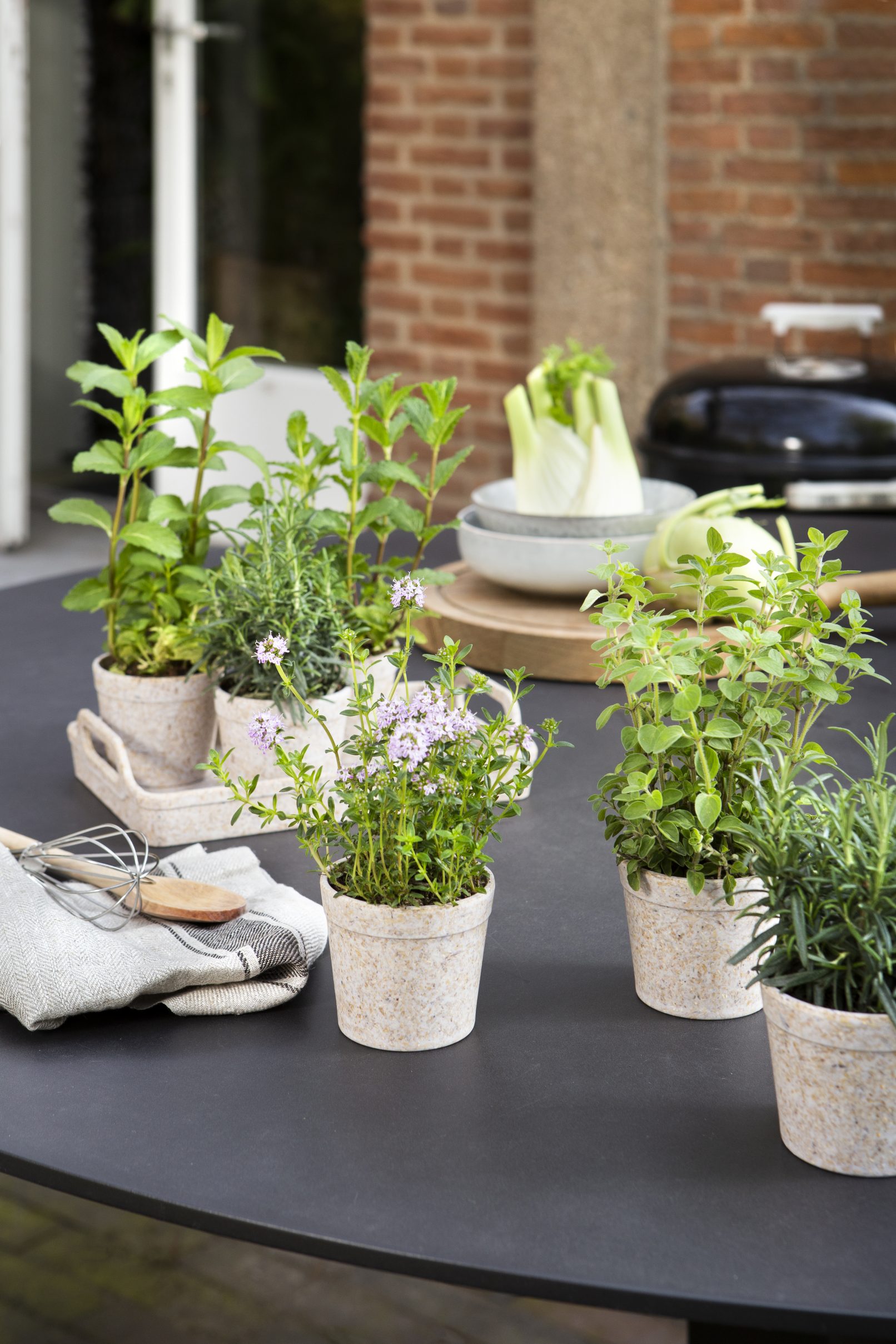 Eco-friendly bloempotten Fibrics