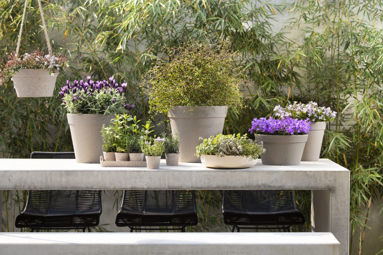 Eco-friendly bloempotten Fibrics